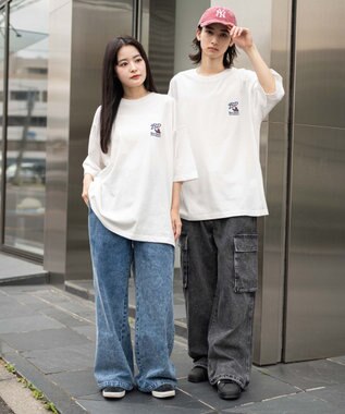 WEGO 【接触冷感/吸水速乾/ユニセックス着用ITEM/SMLサイズ展開】別注BENDAVISクールタッチワンポイントT（SS） ホワイト