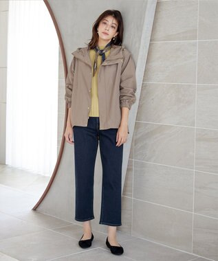 Tiaclasse 【選べる柄タイプ】プリーツスカーフ Dグレージュ