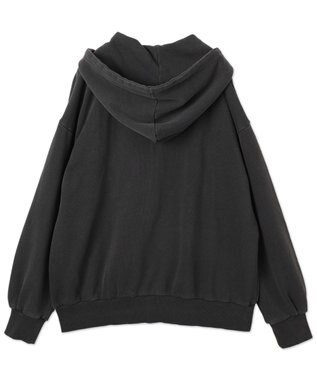 WEGO ヴィンテージウォッシュパッチワークBIGZIPパーカー スミクロ