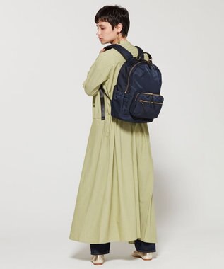 LA BAGAGERIE 【MONICA】13ポケットナイロンリュック ネイビー