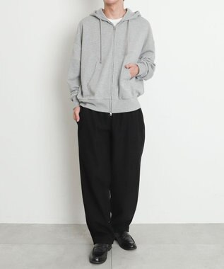 WEGO 【暖パンツ/SMLサイズ展開】裏ベロアシェフパンツ ブラック