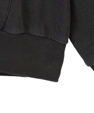 WEGO ヴィンテージウォッシュパッチワークBIGZIPパーカー スミクロ