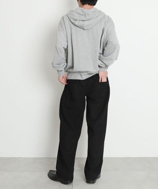 WEGO 【暖パンツ/SMLサイズ展開】裏ベロアシェフパンツ ブラック