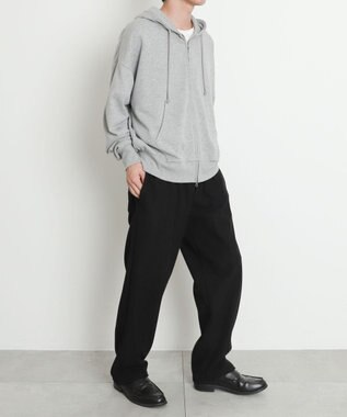 WEGO 【暖パンツ/SMLサイズ展開】裏ベロアシェフパンツ ブラック