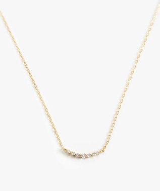 TOCCA 【WEB限定】FRILL DIAMOND NECKLACE K10 ダイヤモンド ネックレス ゴールド系