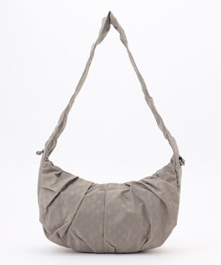 Y'SACCS ドットジャカードショルダーバッグ ライトグレー