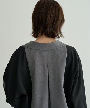 YECCA VECCA MA-1風デザインジャケット Gray