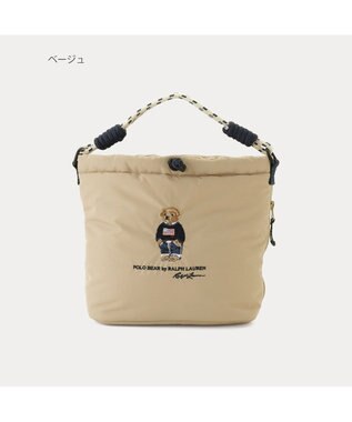 MOONBAT POLO RALPH LAUREN(ポロ ラルフローレン) 【C-zeroはっ水】レインバッグ ショルダーバッグ フラッグベア ポロベア ワンポイント 無地 ベージュ