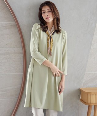 Tiaclasse 【選べる柄タイプ】プリーツスカーフ Cイエロー