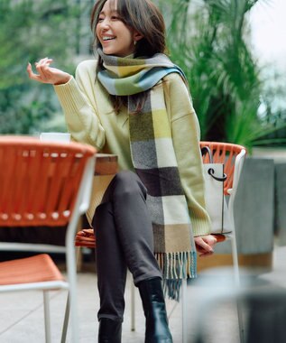 23区 ORSETTO レザー バケット ショルダー バッグ アイボリー系