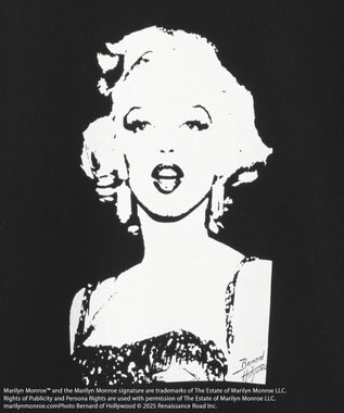 Green Parks ■Ｍａｒｉｌｙｎ　Ｍｏｎｒｏｅ　モノクロｐｔスウェット Black