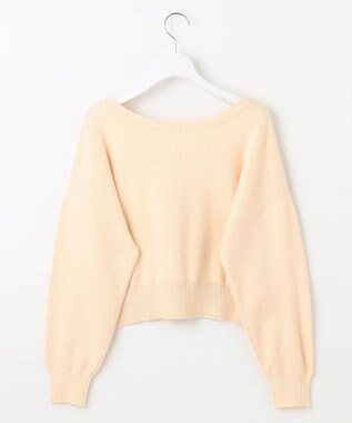 Feroux 【洗える】2WAY パールボタン カーディガン アイボリー系