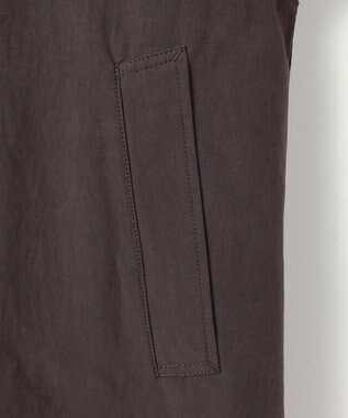 自由区 コットンリネンウェザーライト コート ブラウン