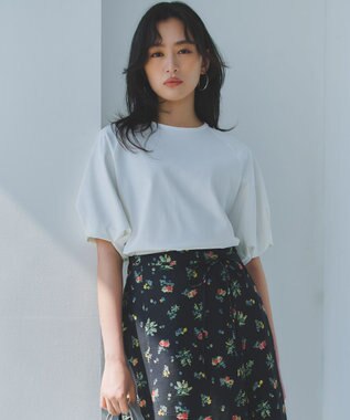 組曲 S 【先行予約】プレーティング天竺 バルーンスリーブカットソー