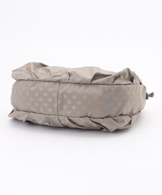 Y'SACCS ドットジャカードショルダーバッグ ライトグレー