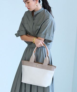 TOPKAPI 【ドラマ着用】【Breath TOPKAPI】RIPPLE リプル ロング ハンドル B5 トートバッグ アイボリー