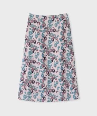 Paul Smith Chamomile Floral セミフレア スカート ライトピンク