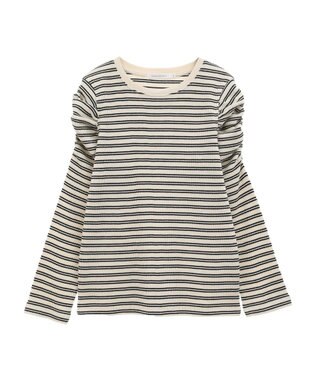 AMERICAN HOLIC ショルダーギャザーワッフルプルオーバー Ivory