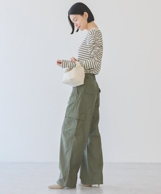 AMERICAN HOLIC ショルダーギャザーワッフルプルオーバー Ivory