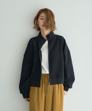 YECCA VECCA 【上下着用可能】2wayインバーテッドライトブルゾン Black