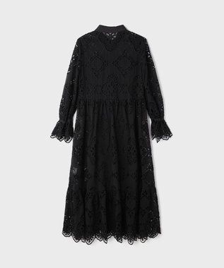 GRACE CONTINENTAL カットワーク刺繍ワンピース ブラック
