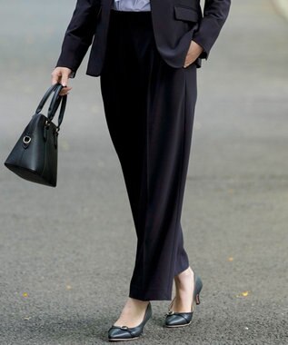 ANY SIS L 【セットアップ対応】セレモニーダブルクロス ワイドパンツ