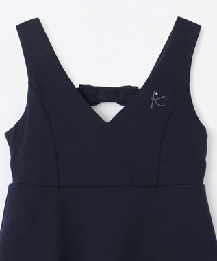 組曲 KIDS 【110-140㎝】ダンボールニット ジャンスカ ネイビー系