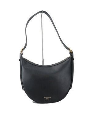 INTER-CHAUSSURES 【CHRISTIAN VILLA】ミディアムサイズレザーホーボーバッグ ブラック