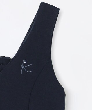 組曲 KIDS 【110-140㎝】ダンボールニット ジャンスカ ネイビー系