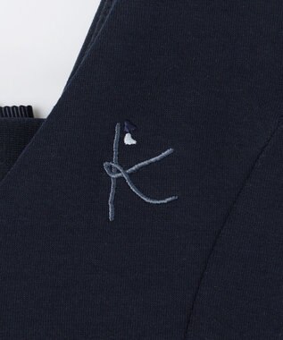 組曲 KIDS 【110-140㎝】ダンボールニット ジャンスカ ネイビー系