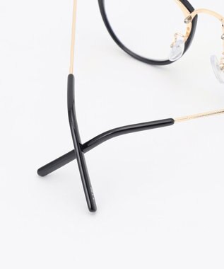 自由区 メタルコンビ リーディンググラス ブラック(+1.00)