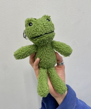 WEGO もこもこけろちゃんぬいぐるみキーホルダー グリーン
