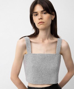 NAVE 【Nave】ウールカシミヤ ビスチェ ライトグレー系