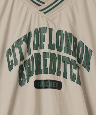 WEGO ナイロンカレッジプルオーバー ベージュ