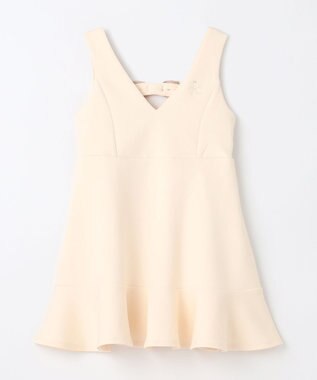 組曲 KIDS 【110-140㎝】ダンボールニット ジャンスカ オフホワイト系