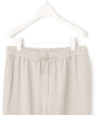 ICB 【WEB限定・洗える】BackSatinGeorgette ドロストパンツ ベージュ系