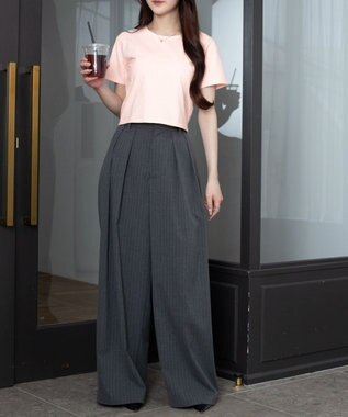 WEGO 【7色/SMLサイズ展開】コンパクトフィットT ライトピンク