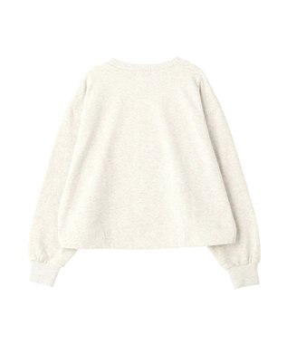 earth music&ecology 【裏毛】アソートロゴウラケドロストプルオーバー Oatmeal