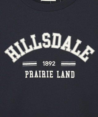 earth music&ecology 【裏毛】アソートロゴウラケドロストプルオーバー Navy