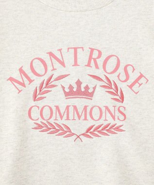 earth music&ecology 【裏毛】アソートロゴウラケドロストプルオーバー Oatmeal