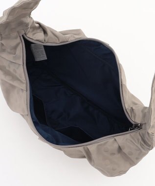 Y'SACCS ドットジャカードショルダーバッグ ライトグレー