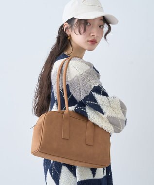 earth music&ecology ワイドスクエアボストンバッグ