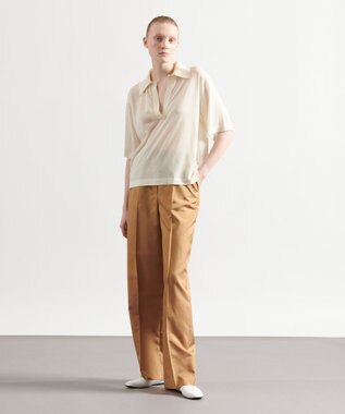 JOSEPH ビッグストライプ　キャロットトラウザーズ Beige