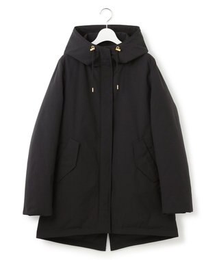 23区 L 【一部店舗限定/滝沢眞規子さん着用/撥水加工】ミリタリー フーデット ダウンコート ブラック系