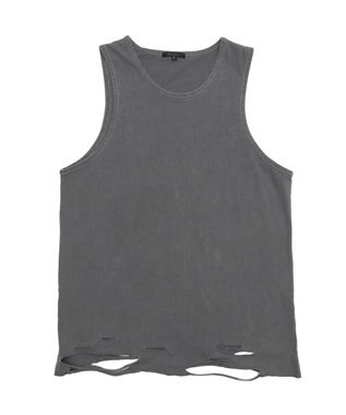 WEGO ダメージタンクトップ スミクロ