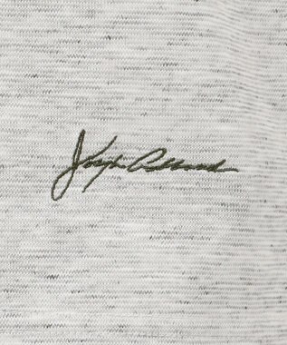 JOSEPH ABBOUD MOUNTAIN 【SPACE】リネンプレーティング天竺 ポケTシャツ ライトグレー系