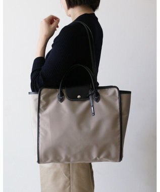 MORROW by thank 新色追加！【A4サイズ収納可/軽量】NYC BAG 2way バッグ ベージュXブラック
