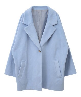 earth music&ecology オーバーテーラードジャケット　シャギー Blue