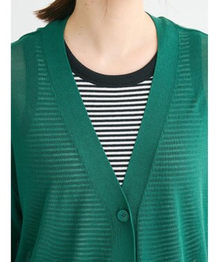 Green Parks さらっと　Ｖネックカーディガン Green