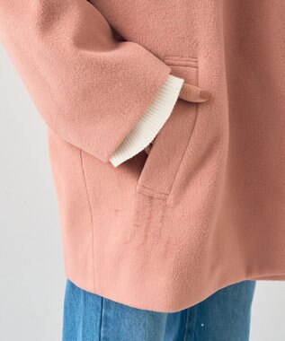 earth music&ecology オーバーテーラードジャケット　シャギー Pink